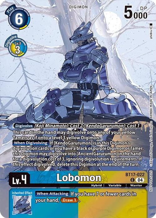 BT17-022 (Alternate Art) Lobomon