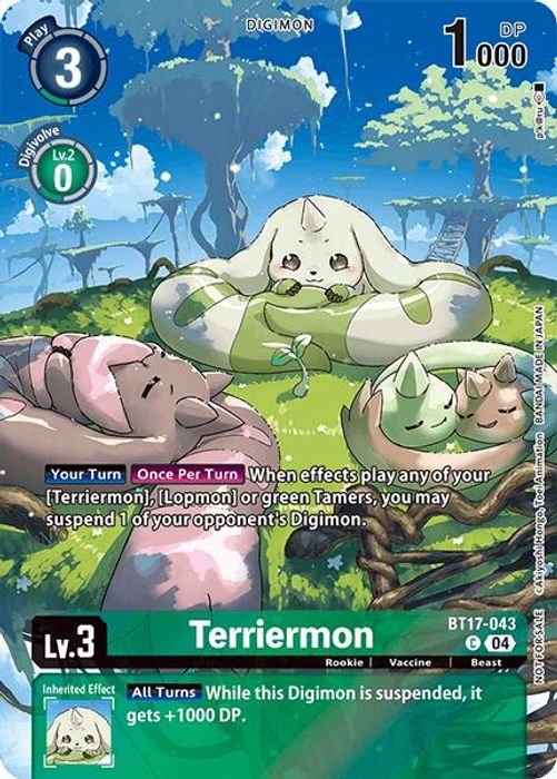 BT17-043 (Alternate Art) Terriermon