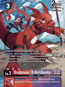 EX8-009 (Alternate Art) Guilmon (X Antibody)