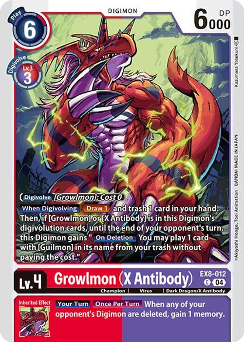 EX8-012 C Growlmon (X Antibody)