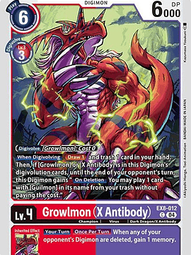 EX8-012 C Growlmon (X Antibody)