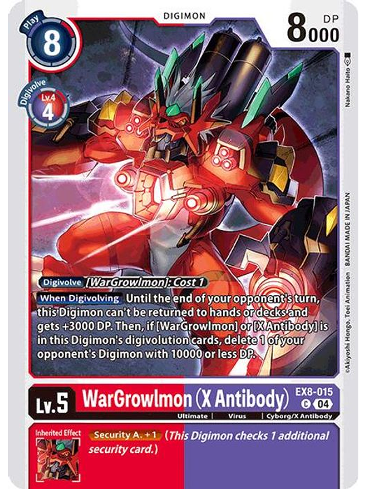 EX8-015 C WarGrowlmon (X Antibody) 1