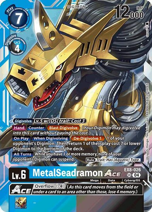 EX8-026 SR MetalSeadramon ACE