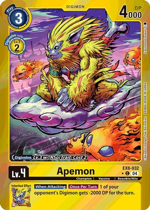 EX8-032 (Limited Foil) Apemon