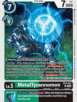 EX8-043 U MetalTyrannomon