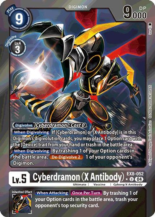 EX8-052 (Limited Foil) Cyberdramon (X Antibody)