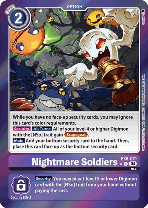 EX8-071 (Limited Foil) Nightmare Soldiers