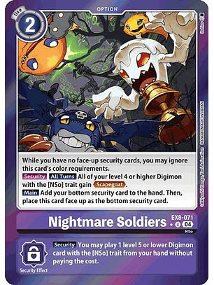 EX8-071 (Limited Foil) Nightmare Soldiers