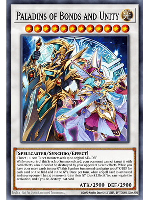 Paladins of Bonds and Unity - SUDA-EN000 - Quarter Century Secret Rare 1st Edition
