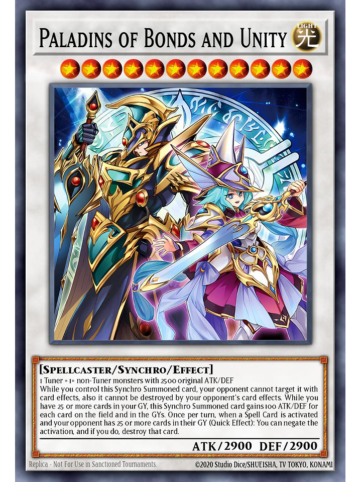 Paladins of Bonds and Unity - SUDA-EN000 - Quarter Century Secret Rare 1st Edition 1