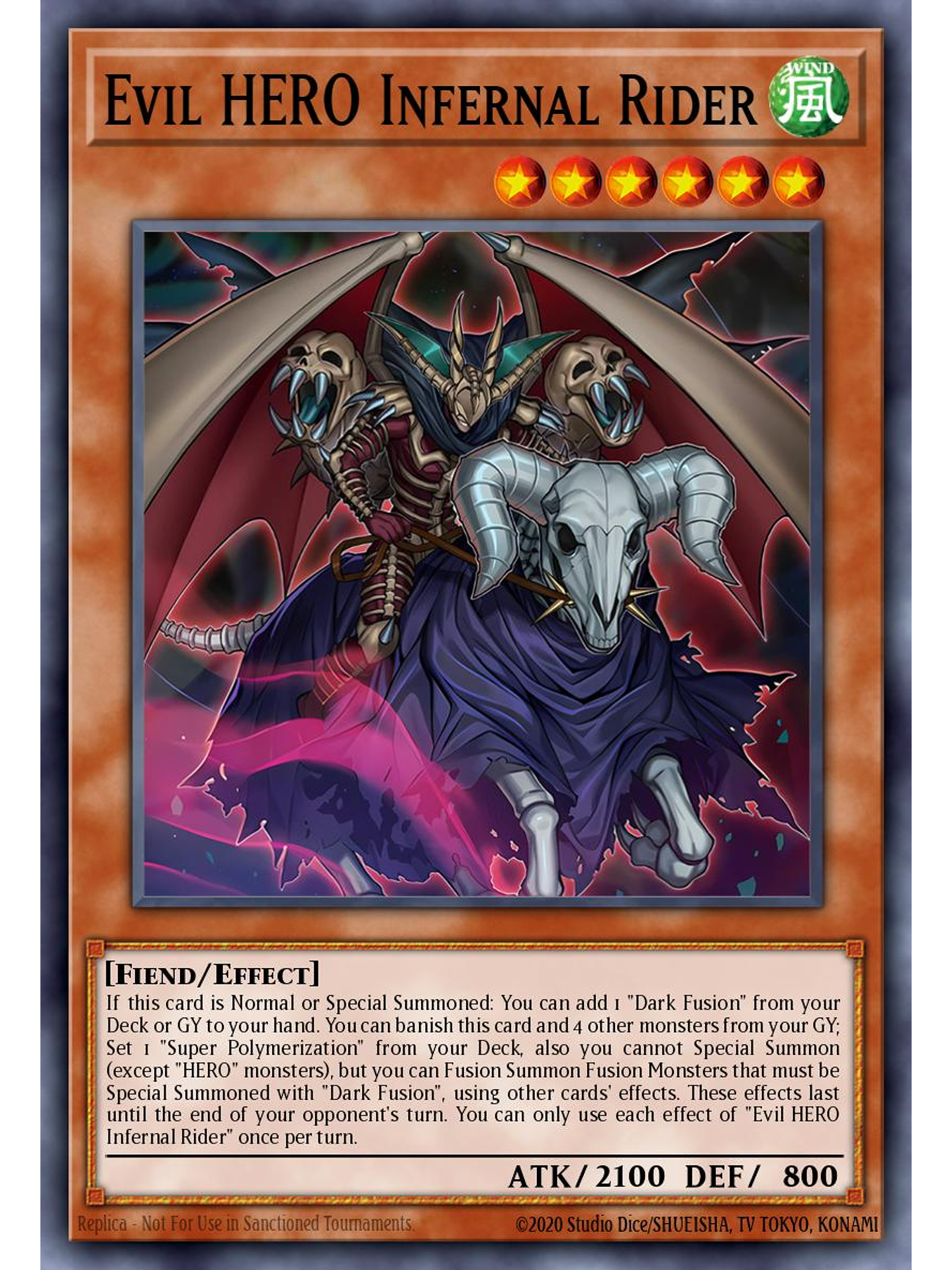 Evil HERO Infernal Rider - SUDA-EN003 - Common 1st Edition 1