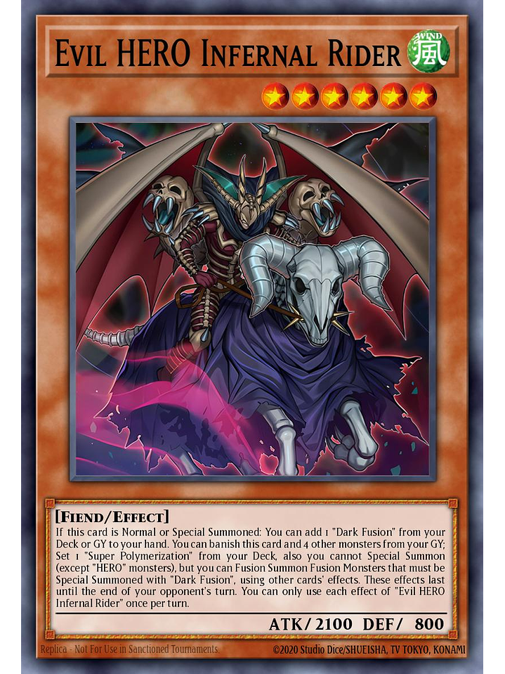 Evil HERO Infernal Rider - SUDA-EN003 - Common 1st Edition 1