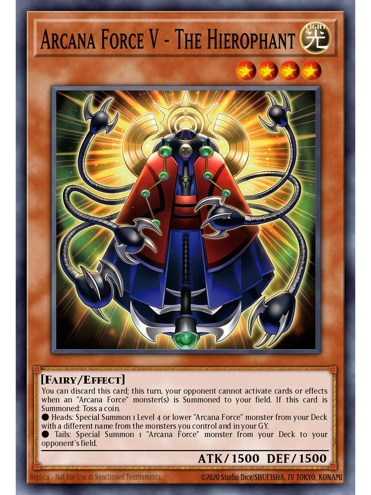 Arcana Force V - The Hierophant - SUDA-EN004 - Common 1st Edition 1