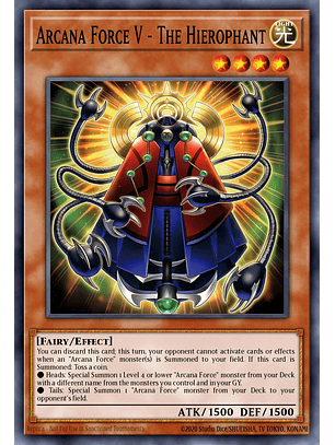 Arcana Force V - The Hierophant - SUDA-EN004 - Common 1st Edition