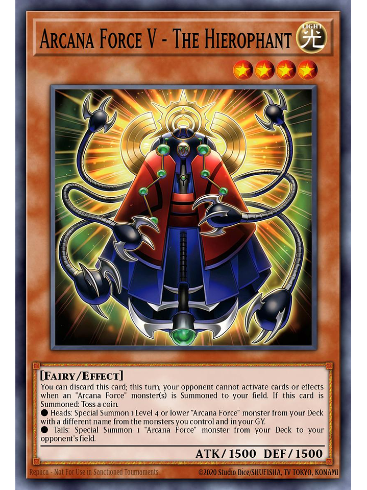 Arcana Force V - The Hierophant - SUDA-EN004 - Common 1st Edition 1