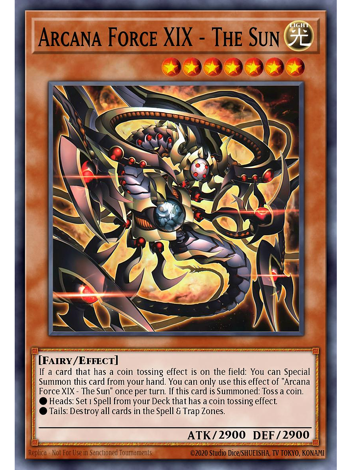 Arcana Force XIX - The Sun - SUDA-EN005 - Common 1st Edition 1