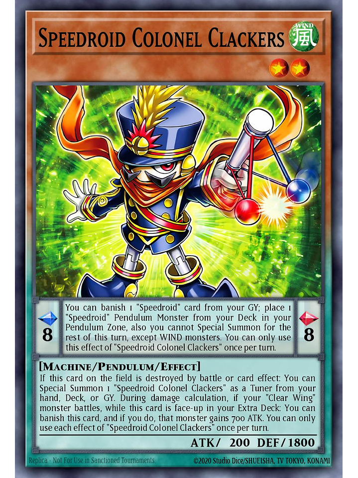 Speedroid Colonel Clackers - SUDA-EN006 - Common 1st Edition 1