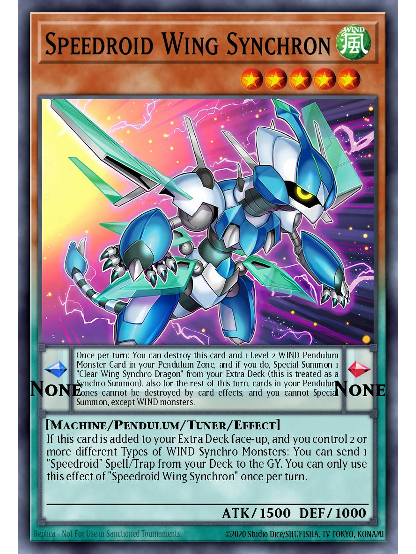 Speedroid Wing Synchron - SUDA-EN007 - Super Rare 1st Edition 1