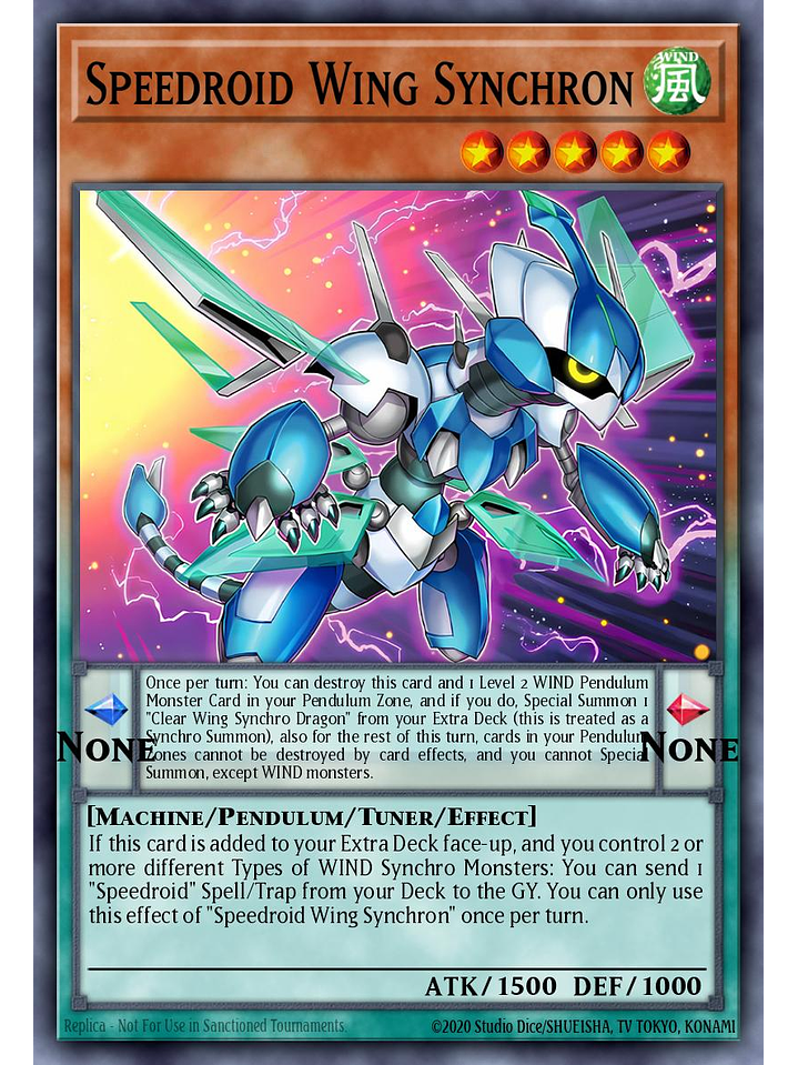 Speedroid Wing Synchron - SUDA-EN007 - Super Rare 1st Edition 1