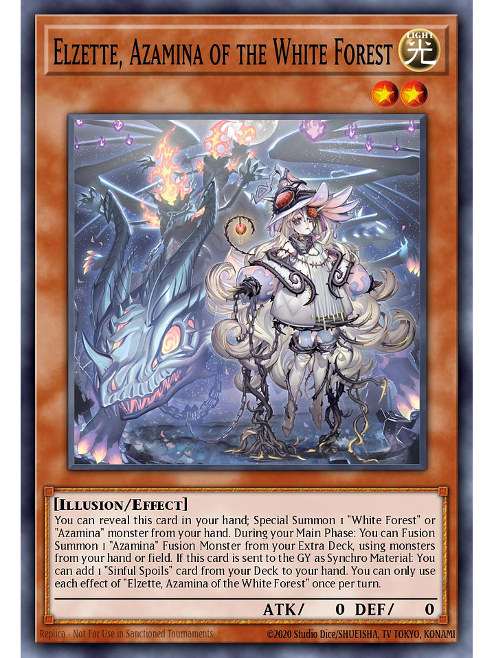 Elzette, Azamina of the White Forest - SUDA-EN008 - Quarter Century Secret Rare 1st Edition 1