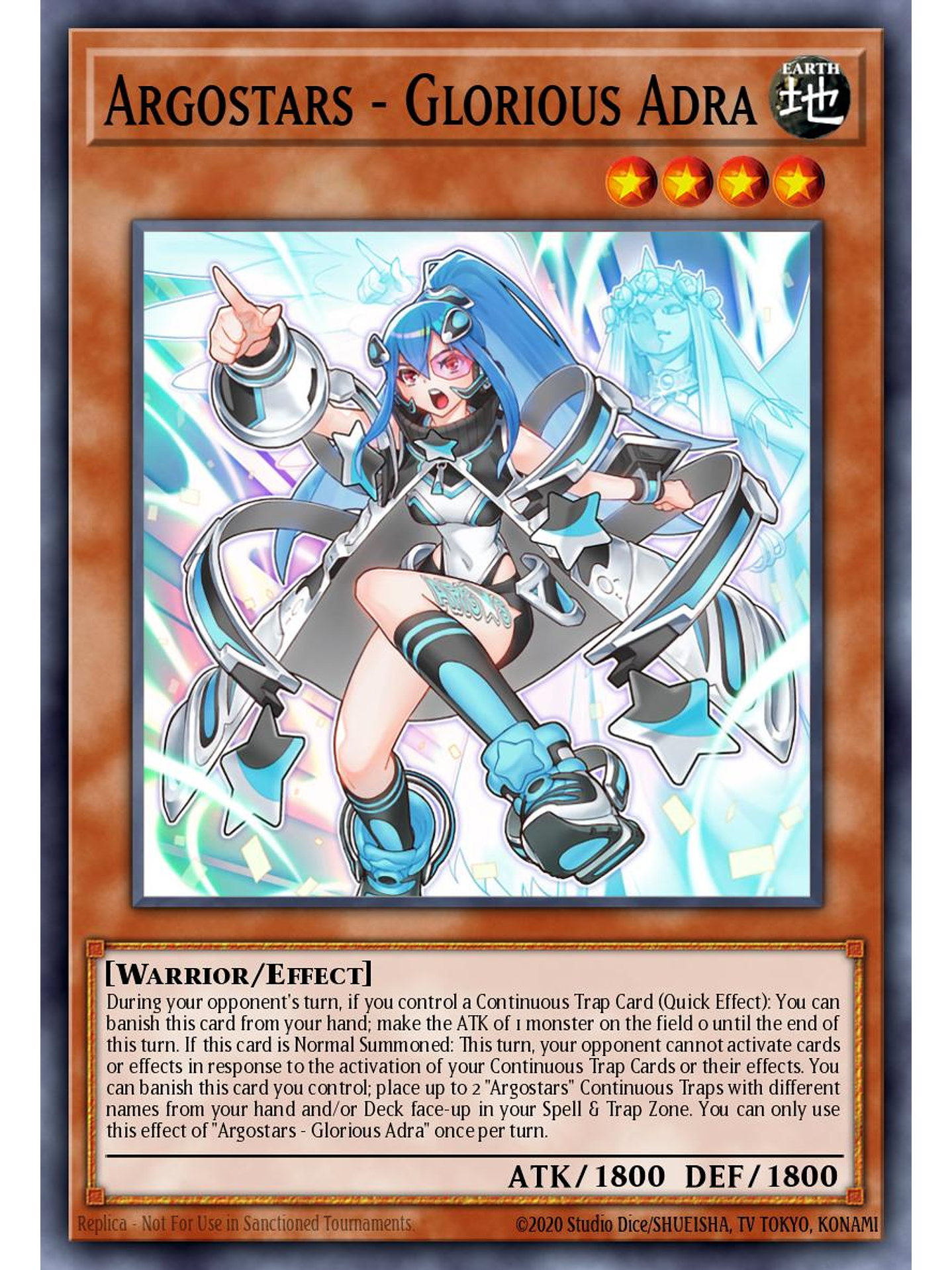 Argostars - Glorious Adra - SUDA-EN010 - Quarter Century Secret Rare 1st Edition 1