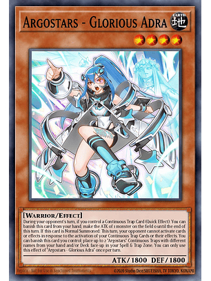 Argostars - Glorious Adra - SUDA-EN010 - Quarter Century Secret Rare 1st Edition