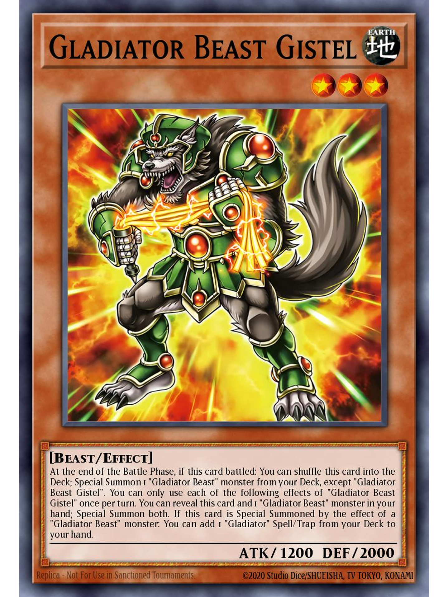 Gladiator Beast Gistel - SUDA-EN017 - Super Rare 1st Edition 1