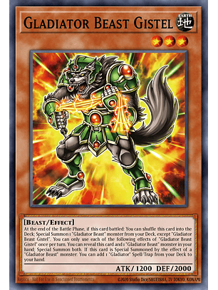 Gladiator Beast Gistel - SUDA-EN017 - Super Rare 1st Edition