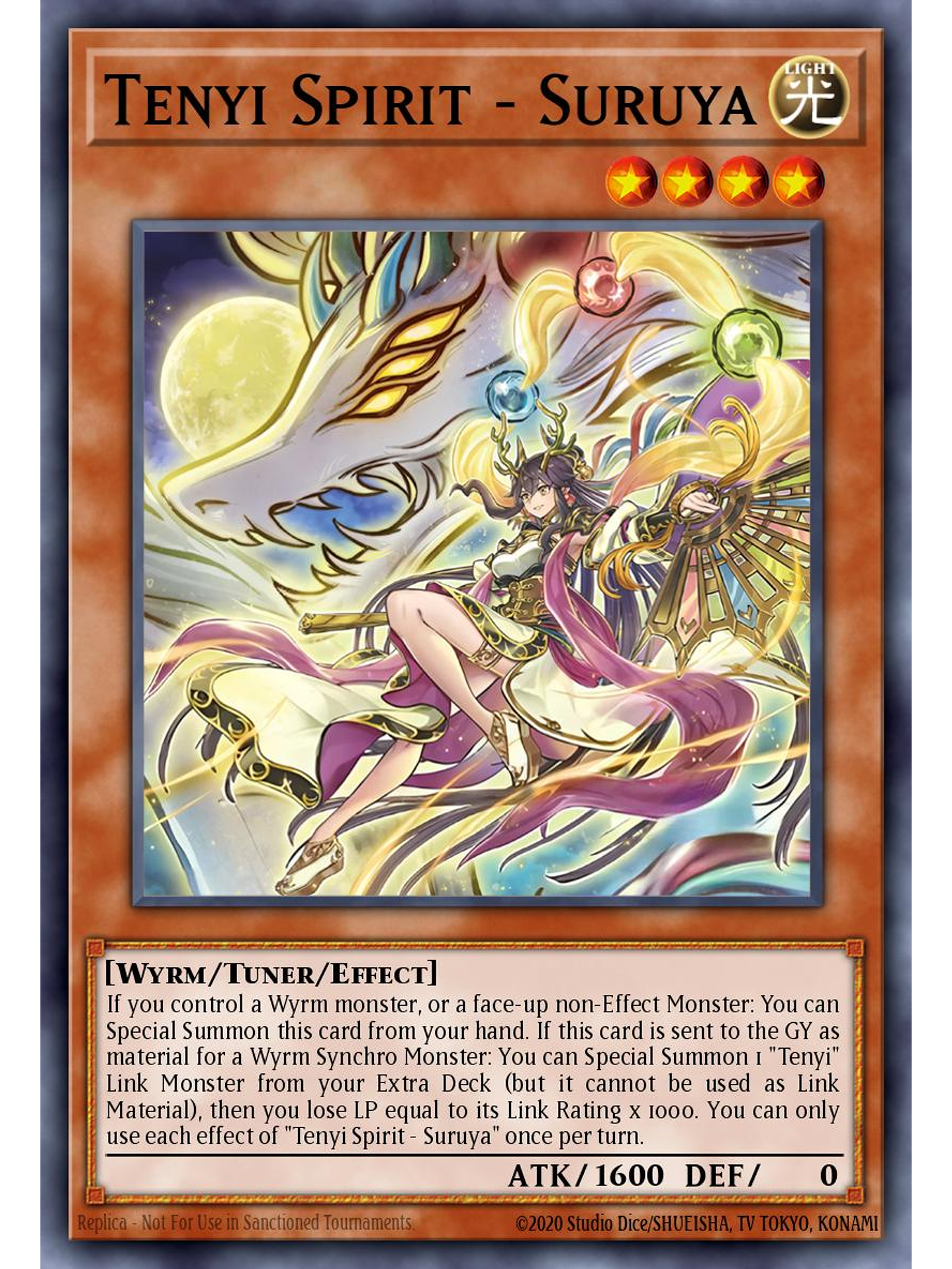 Tenyi Spirit - Suruya - SUDA-EN021 - Secret Rare 1st Edition 1