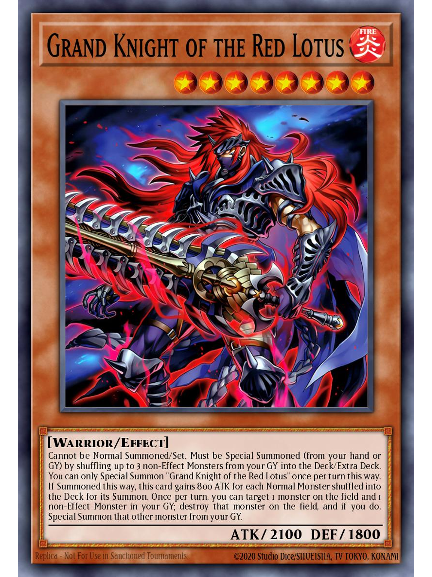 Grand Knight of the Red Lotus - SUDA-EN024 - Common 1st Edition 1