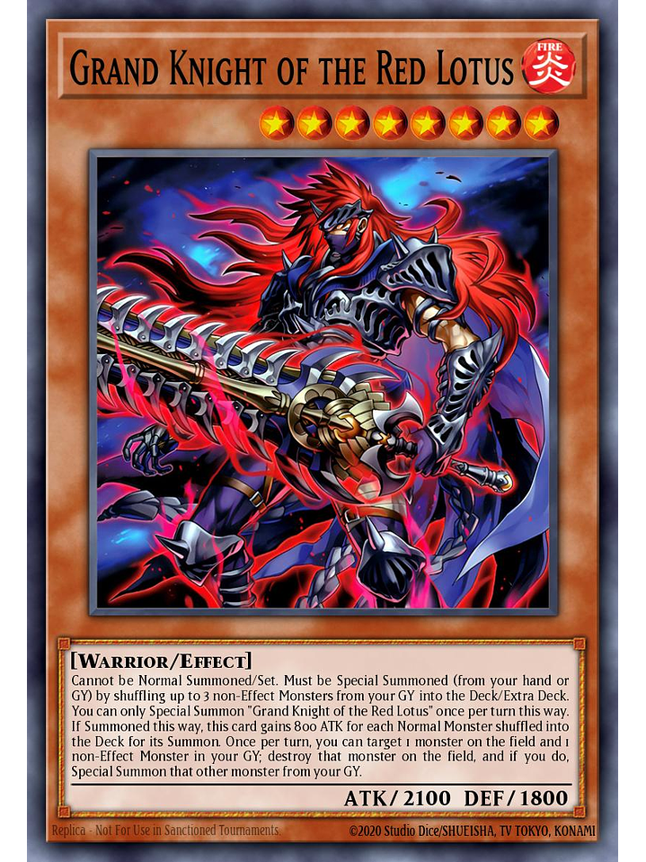 Grand Knight of the Red Lotus - SUDA-EN024 - Common 1st Edition 1