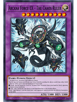 Arcana Force EX - The Chaos Ruler - SUDA-EN034 - Super Rare 1st Edition