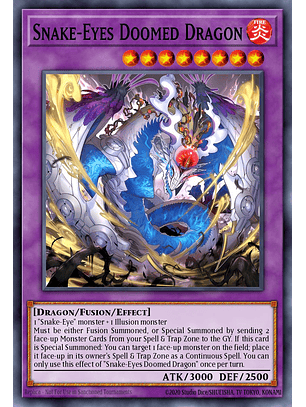 Snake-Eyes Doomed Dragon - SUDA-EN035 - Secret Rare 1st Edition