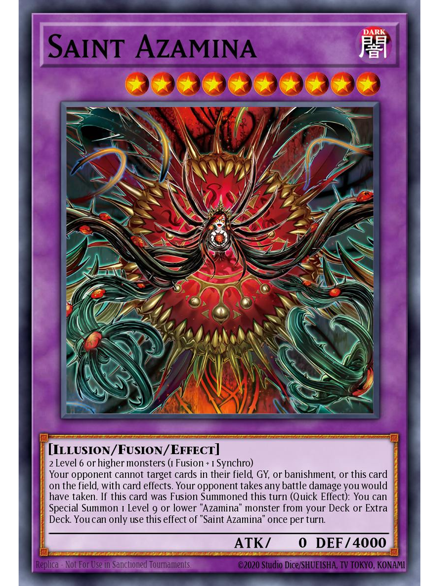 Saint Azamina - SUDA-EN036 - Secret Rare 1st Edition 1