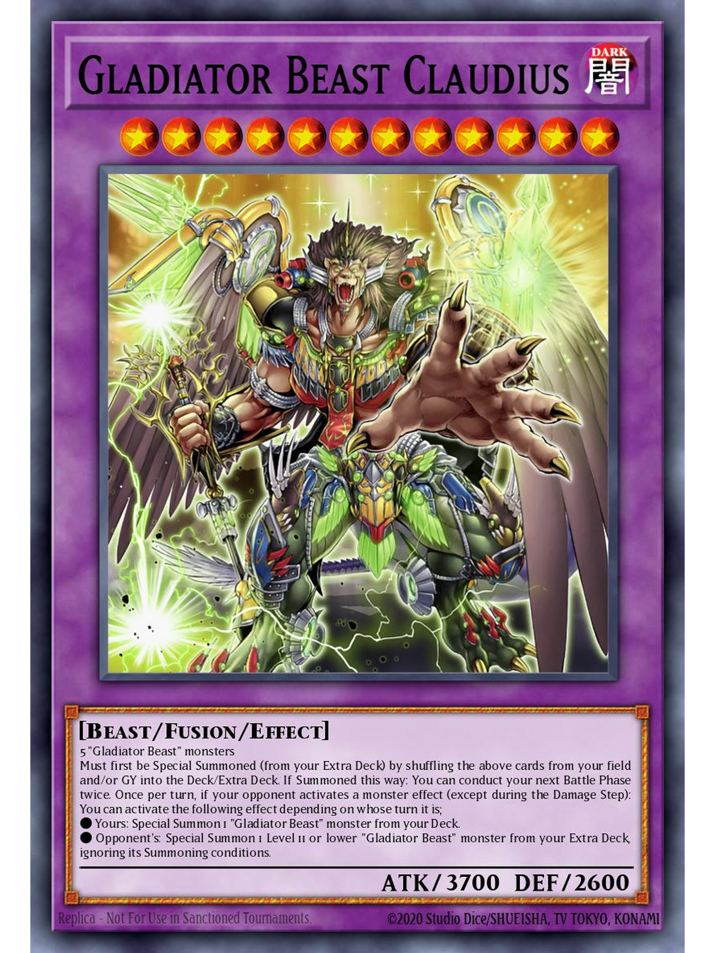 Gladiator Beast Claudius - SUDA-EN038 - Super Rare 1st Edition 1