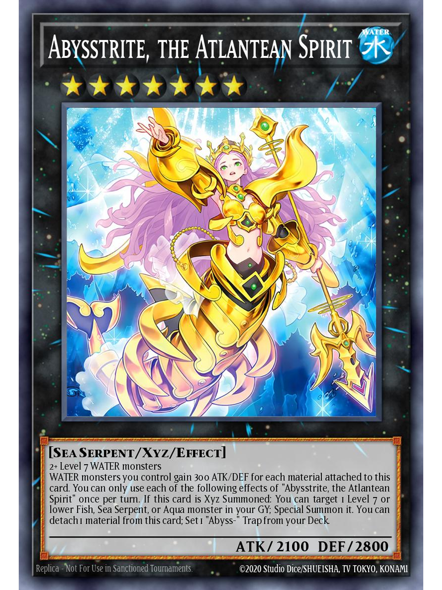 Abysstrite, the Atlantean Spirit - SUDA-EN046 - Super Rare 1st Edition 1