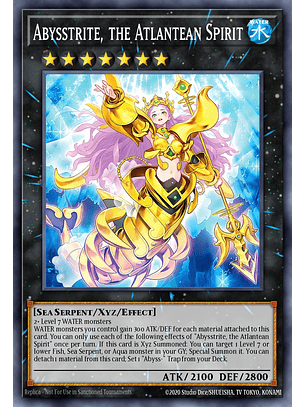 Abysstrite, the Atlantean Spirit - SUDA-EN046 - Super Rare 1st Edition