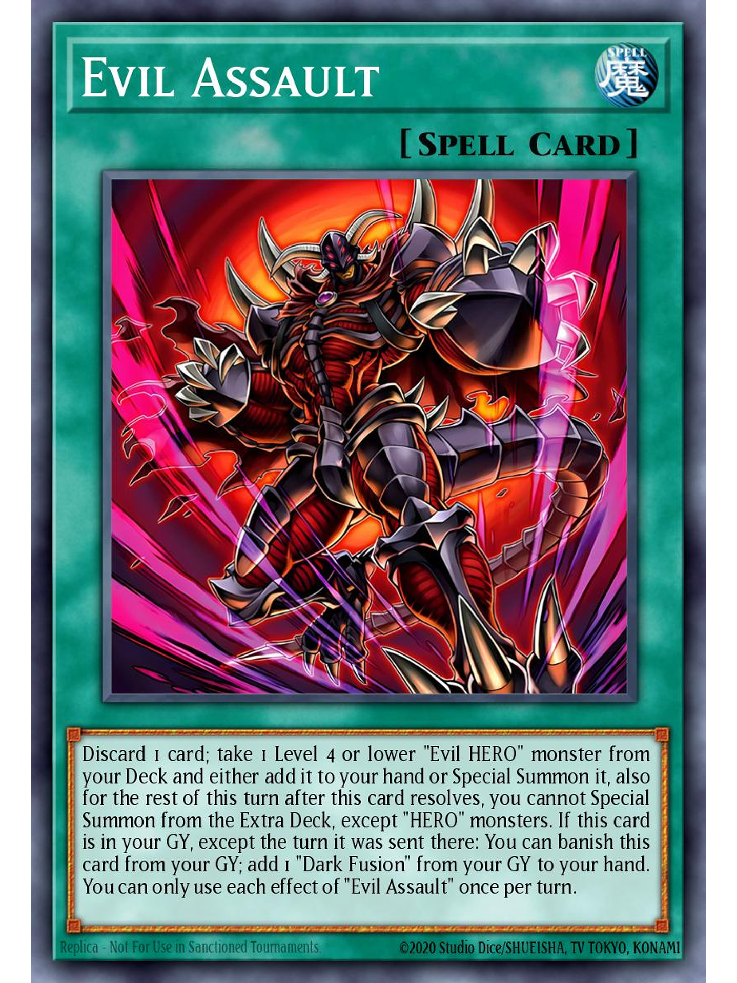 Evil Assault - SUDA-EN052 - Super Rare 1st Edition 1