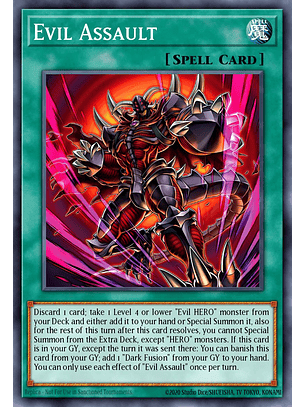 Evil Assault - SUDA-EN052 - Super Rare 1st Edition