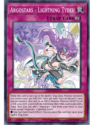 Argostars - Lightning Tydeu - SUDA-EN071 - Ultra Rare 1st Edition