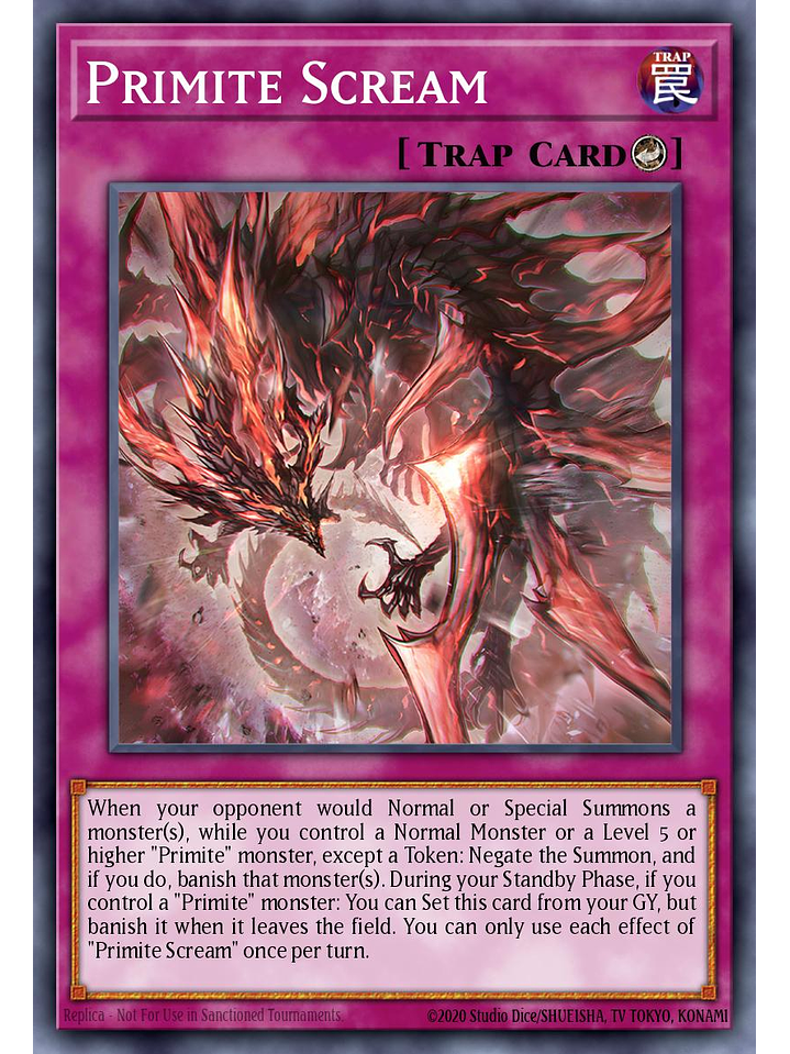 Primite Scream - SUDA-EN076 - Common 1st Edition 1