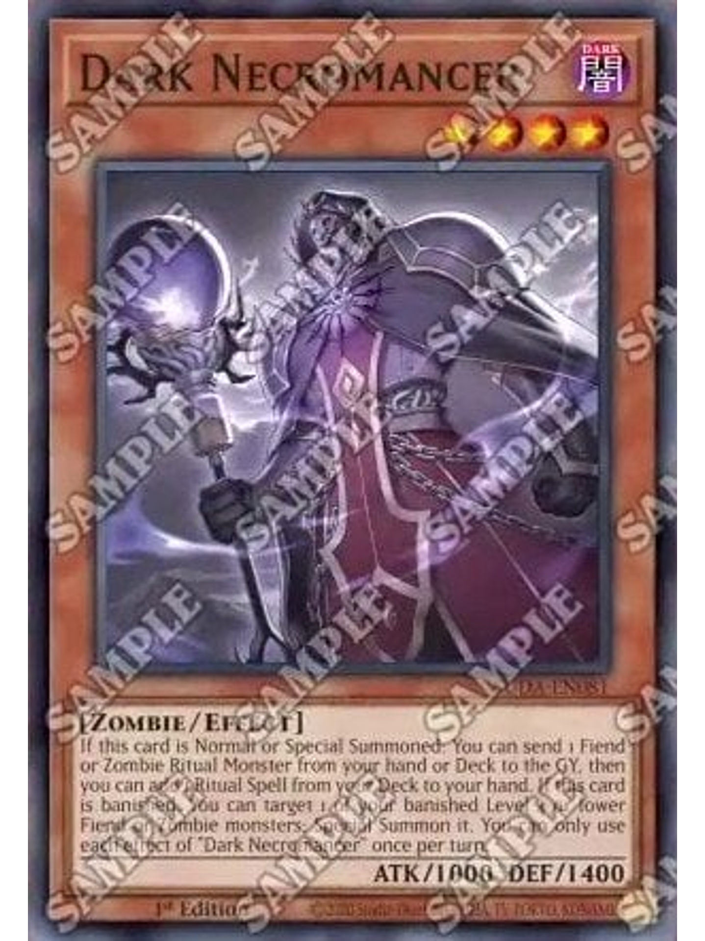 Dark Necromancer - SUDA-EN081 - Super Rare 1st Edition 1