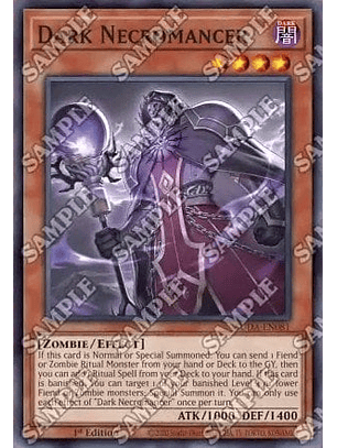 Dark Necromancer - SUDA-EN081 - Super Rare 1st Edition