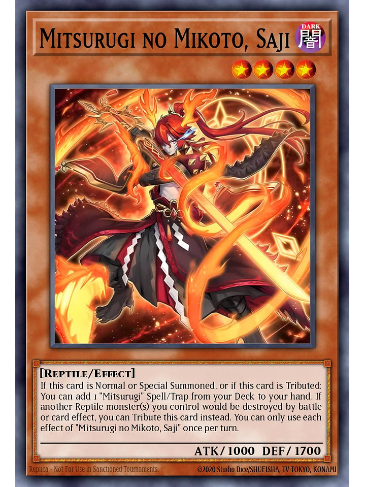 Mitsurugi no Mikoto, Saji - SUDA-EN091 - Common 1st Edition 1