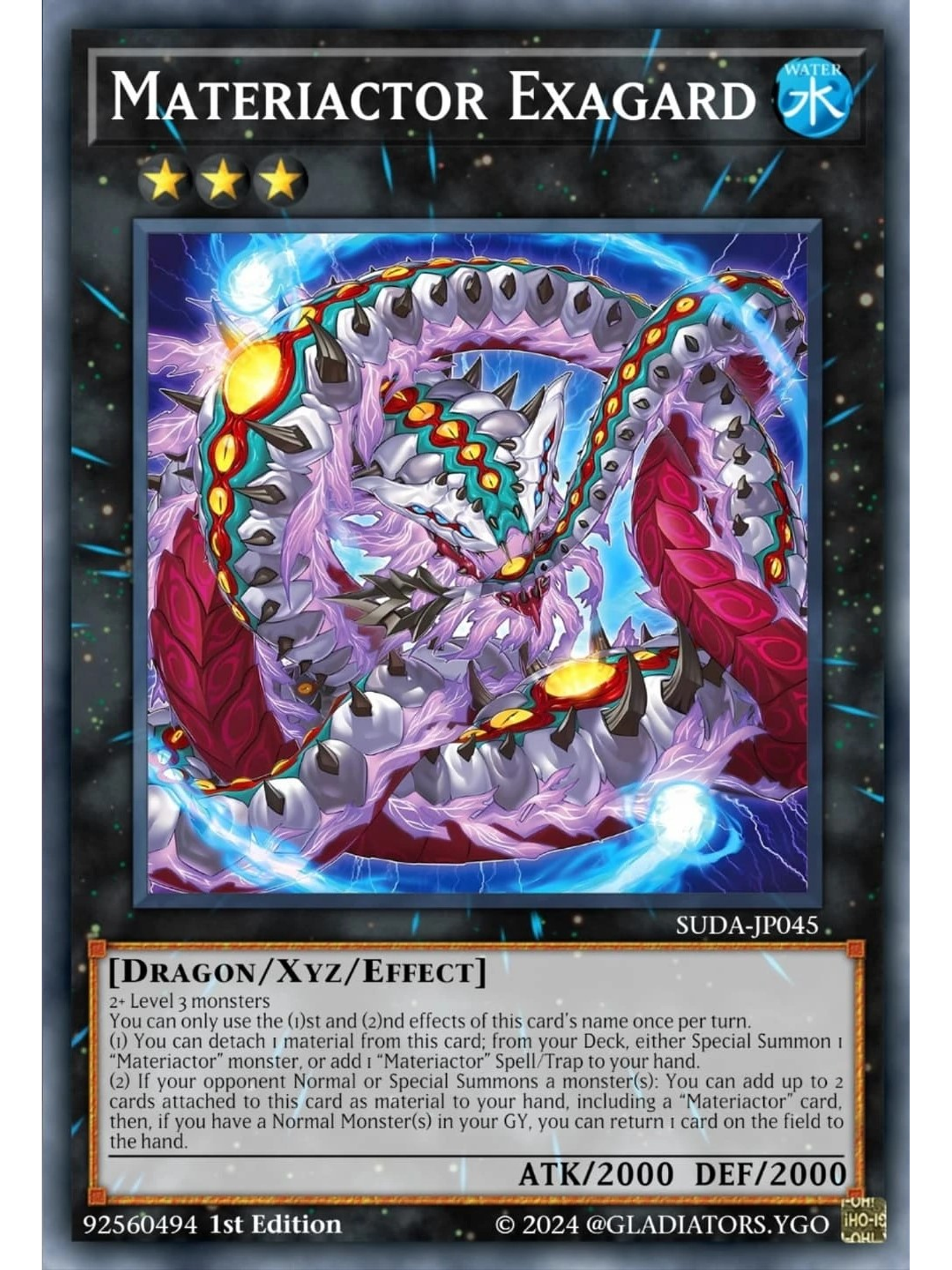 Materiactor Exagard - SUDA-EN045 - Super Rare 1st Edition 1