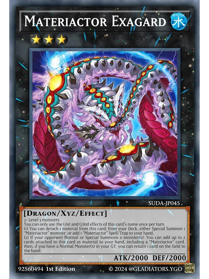 Materiactor Exagard - SUDA-EN045 - Super Rare 1st Edition 1