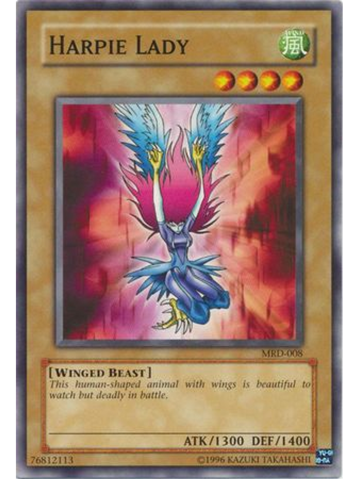 Harpie Lady - MRD-008 - Common 1st Edition 1