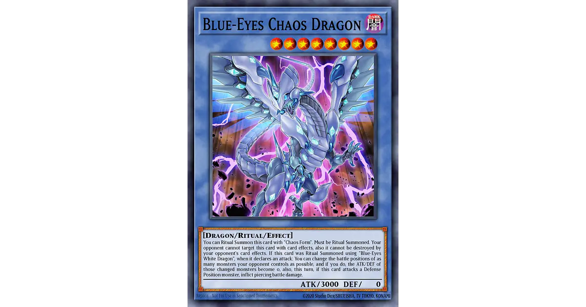 Thẻ Bài Yugioh Chính Hãng] Blue-Eyes Chaos Max Dragon QCAC-JP001