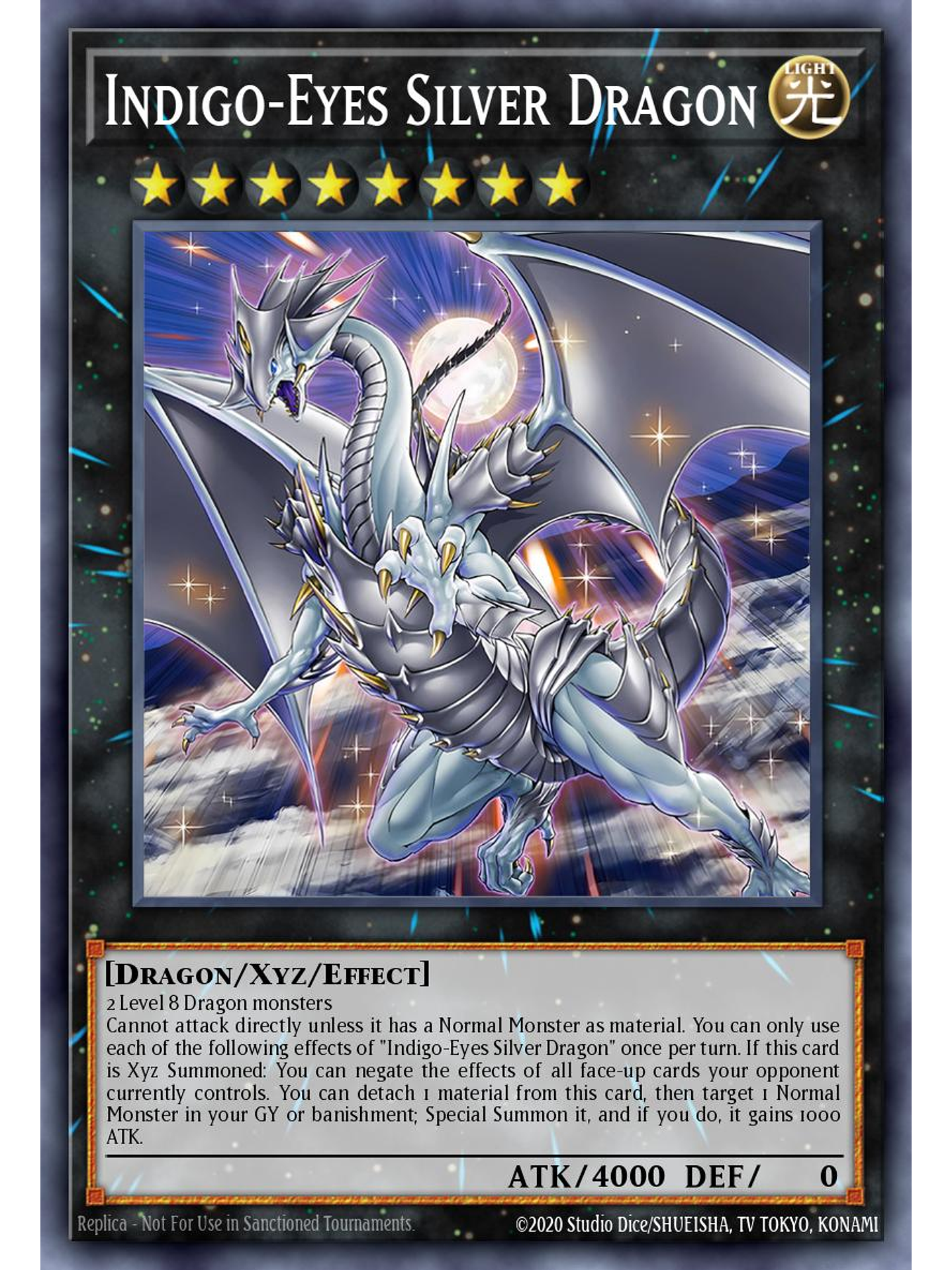 Indigo-Eyes Silver Dragon - SDWD-EN032 - Ultra Rare 1st Edition 1