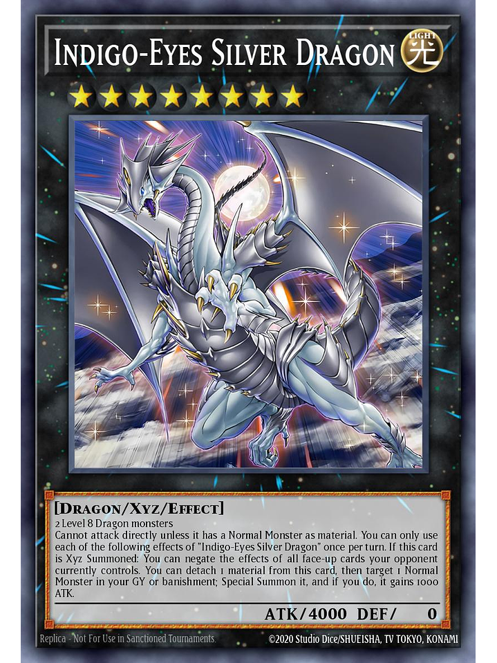 Indigo-Eyes Silver Dragon - SDWD-EN032 - Ultra Rare 1st Edition 1